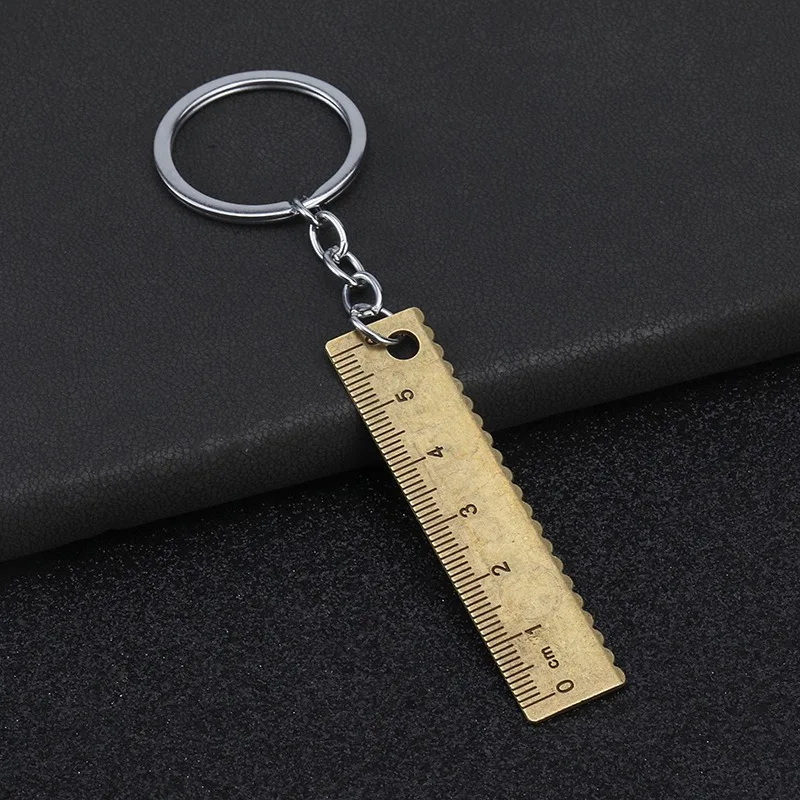 1 قطعة جديد عبر الحدود مسطرة صغيرة قلادة المفاتيح الإبداعية أداة قياس المحمولة الصغيرة اليشم حبة باون لعبة حاكم هدية