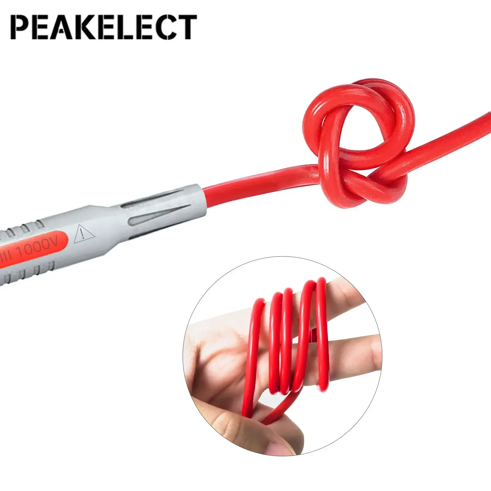Peakelect P1600 series High Quality Multimeter Test Lead Kit BNC-Test Cable Test Probe IC Test Hook Automotive Repair Tool Set