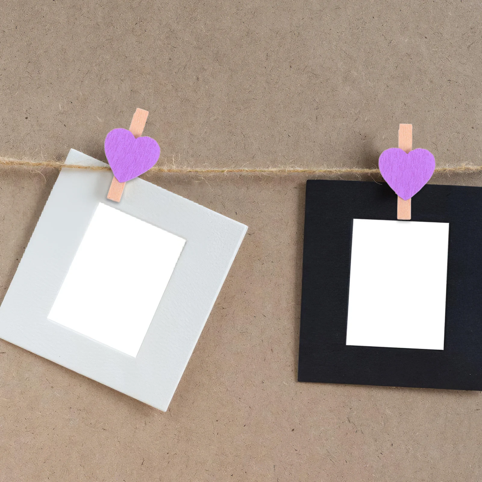 

50pcs Love Heart Wooden Clip Craft Wood Clips For Photo Display Home Decor Wedding Scrapbooking Painting Memo Hanging Notes