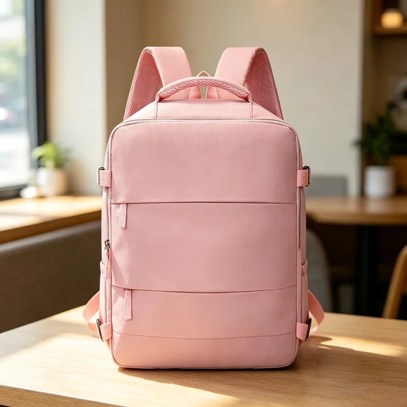 Spacious Business Travel Daypack, Wear Resistant Carry On Backpack Designed for Short Outdoor Weekend Trips
