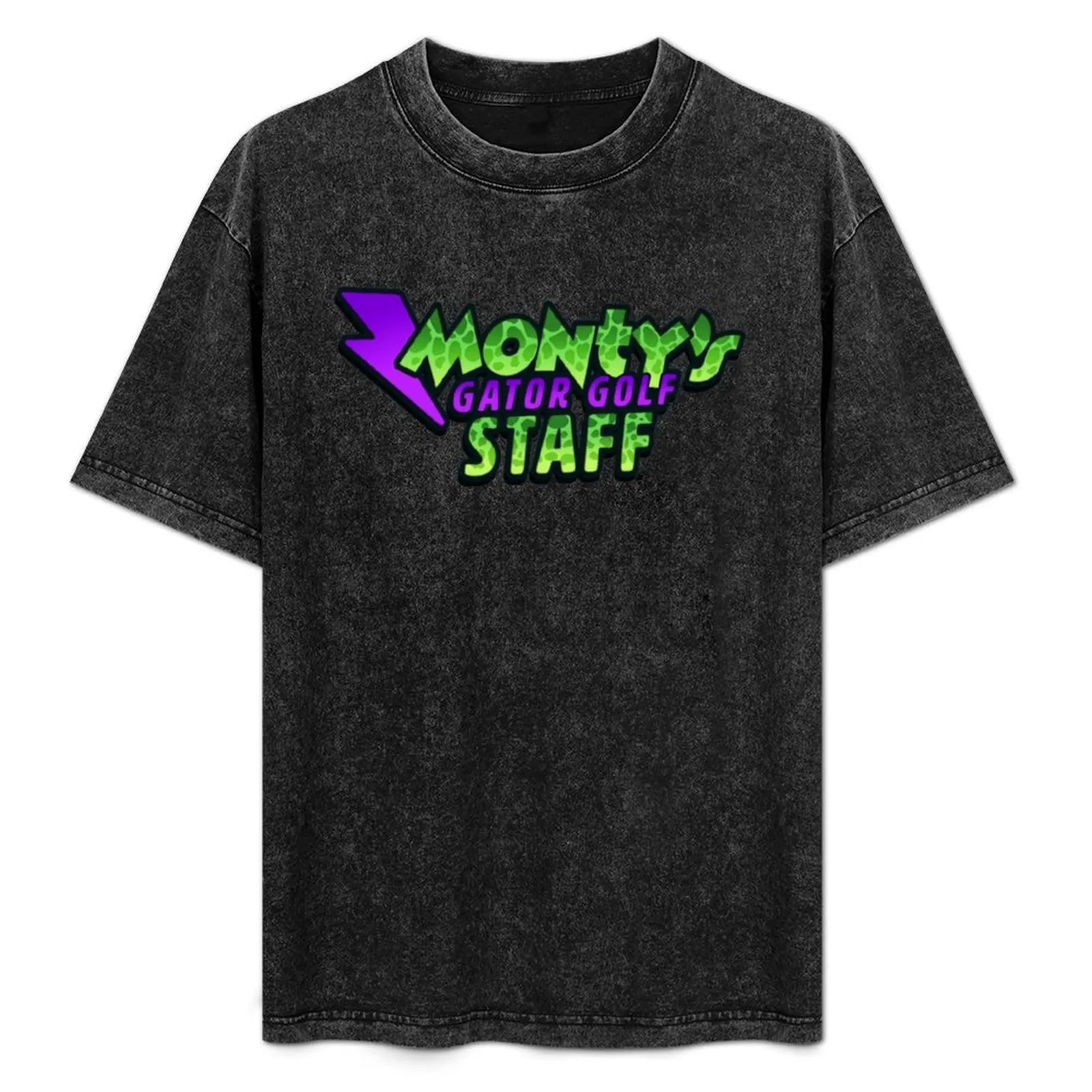 

Monty's Gator Golf Staff T-Shirt Soft Durable Cotton T-Shirt