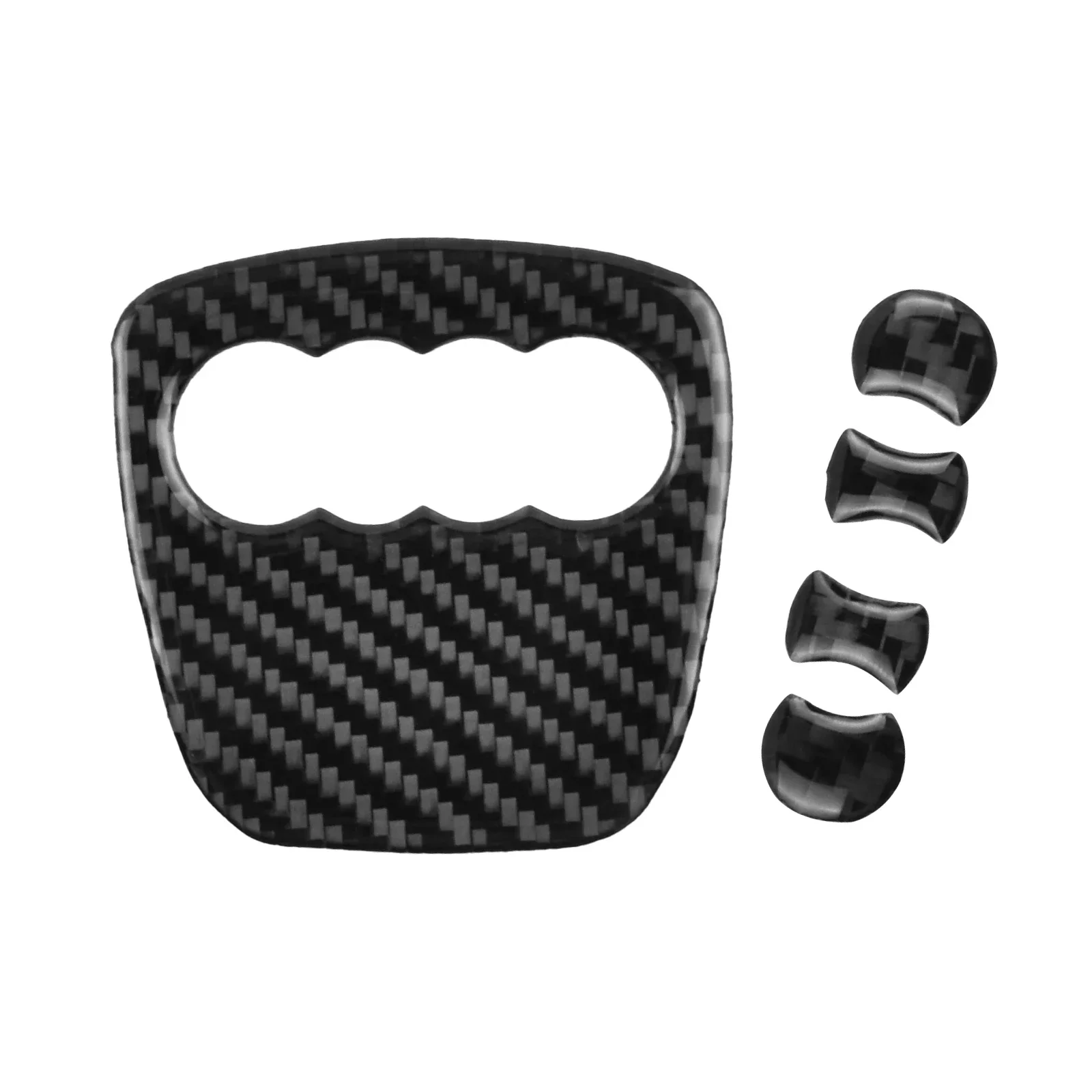 

Car Carbon Fiber Steering Wheel Logo Sticker Frame Cover For Audi A4 B8 A6 C6 Q5 8R Q7 4L A3 8V Accessoire Voitures