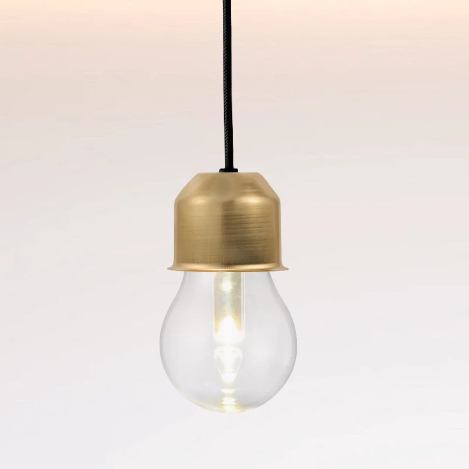 

Copper E27 Lamp Finial Durable Easy Clean Semi-Enclosed Housing for DIY Lamp Holder Cup Home Use Modern Finials