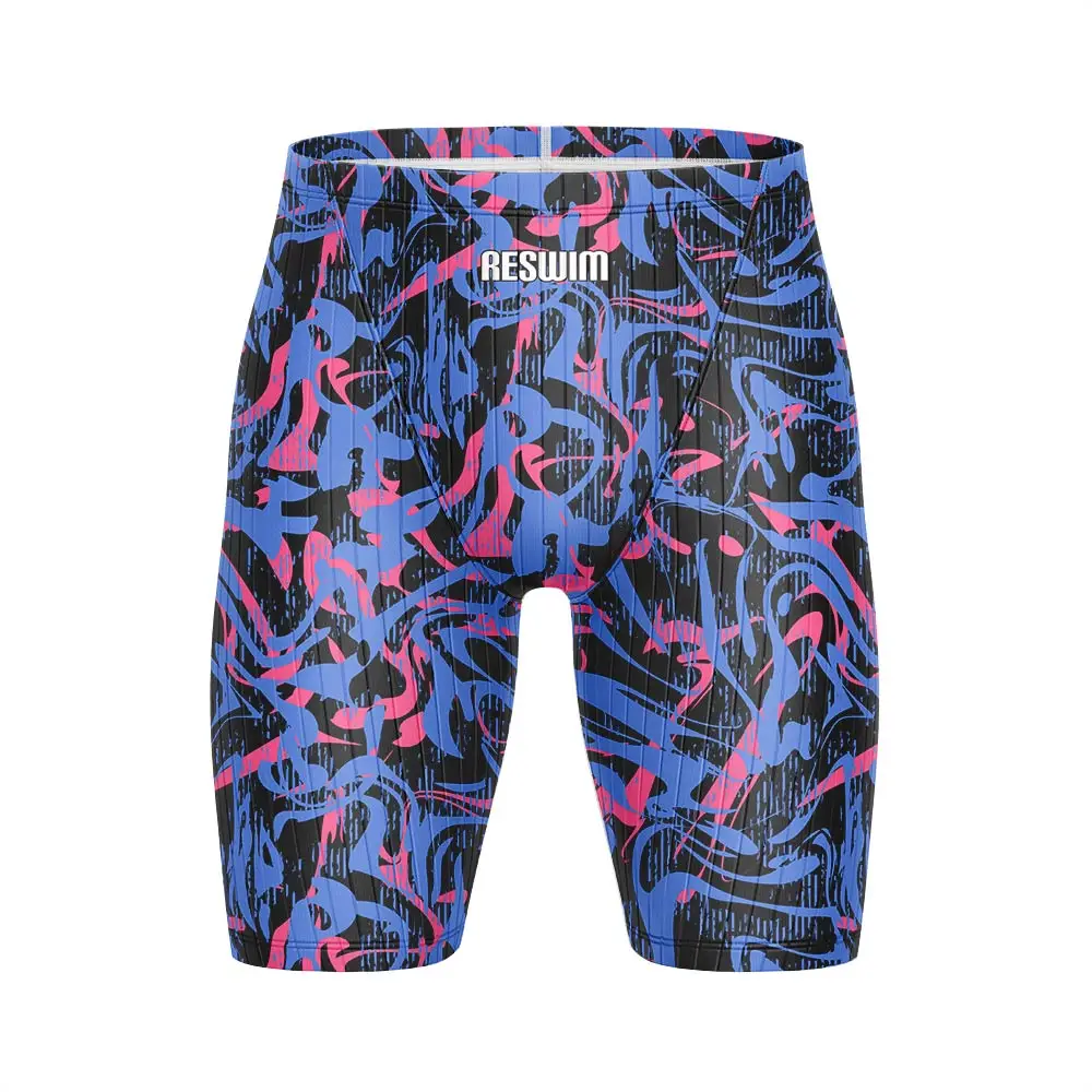 

New Men's Swim Jammer Short Endurance Athletic Training Swimsuit Summer Beach Swimming Trunks Swimwear Jammers Tight Surf Shorts