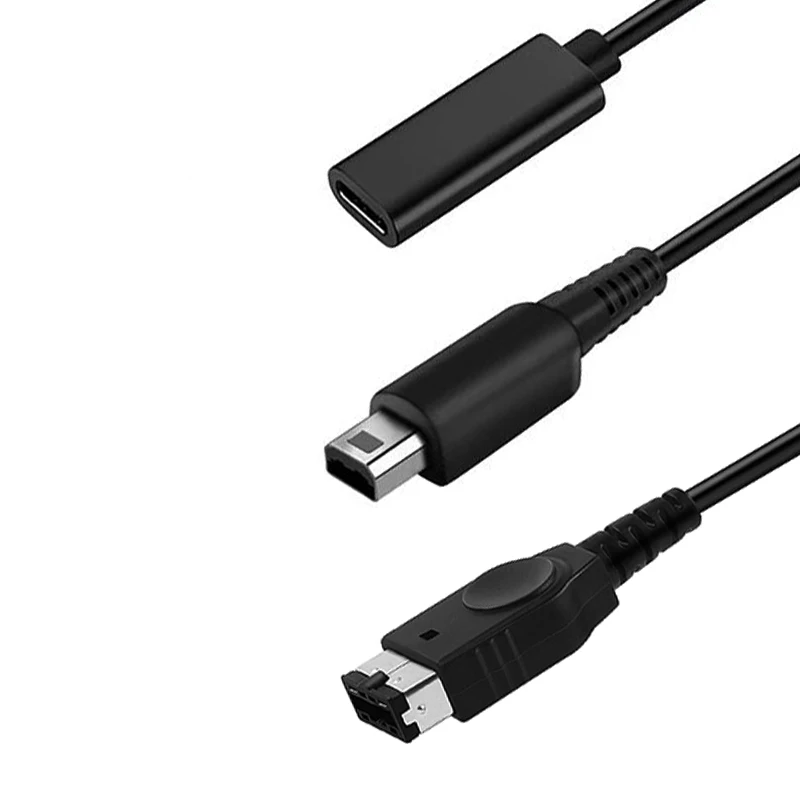 1PCS 15cm Charging Cable for NDS GBA SP to Type C/NDSI 3DS 3DSXL/3DSLL to  Type C Game Console Charging Power
