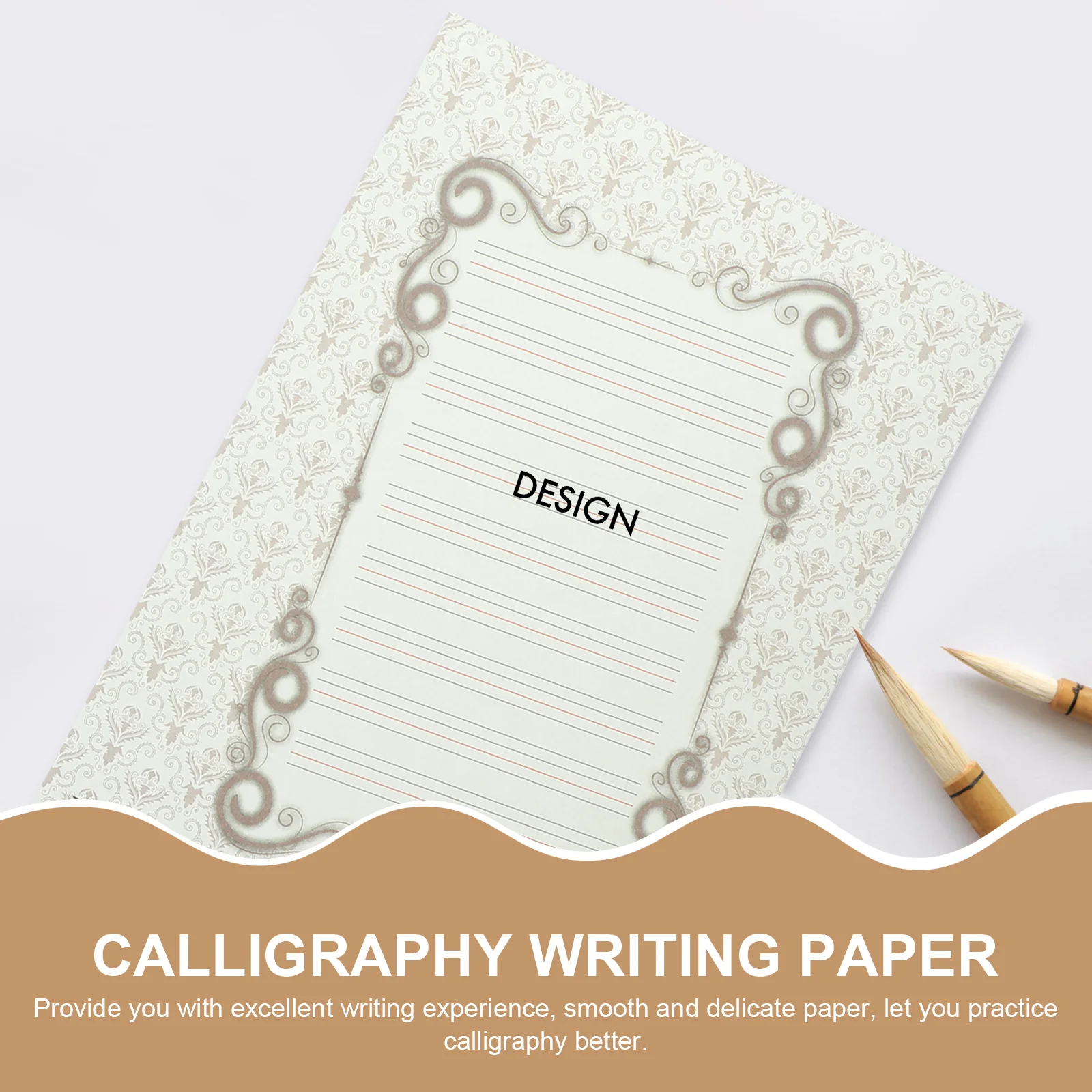 32 Sheets Calligraphy Paper English Character Practice Notebook Handwriting Chines for