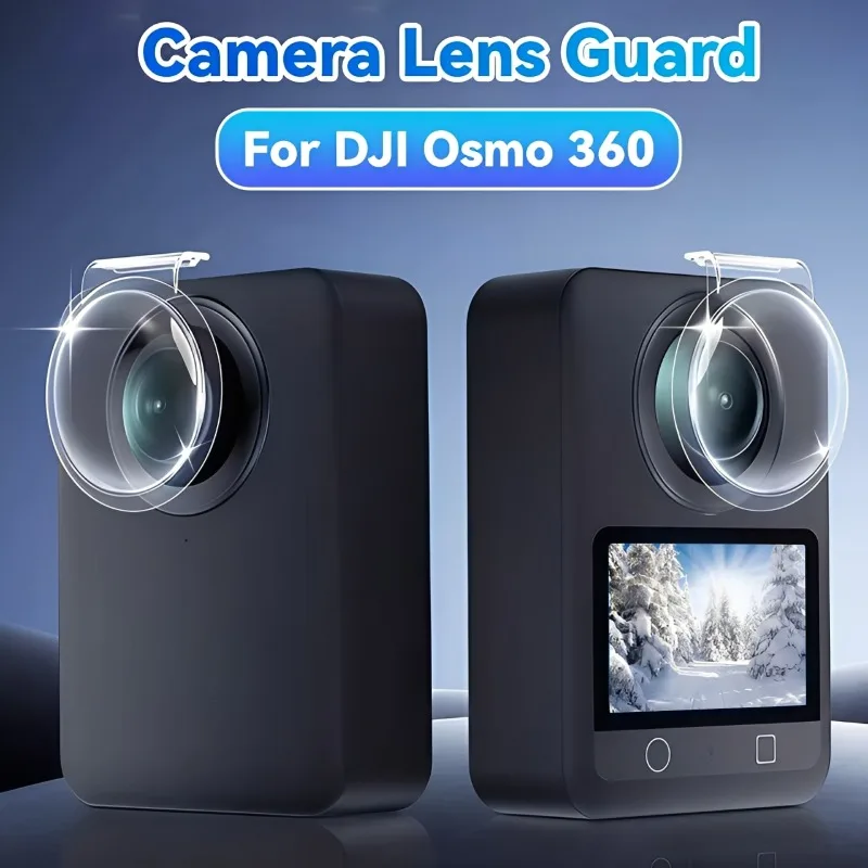 Ochraniacz obiektywu do kamery DJI Osmo 360 Pełna osłona odporna na wstrząsy Przezroczysta osłona obiektywu HD Filmy do DJI Osmo 360