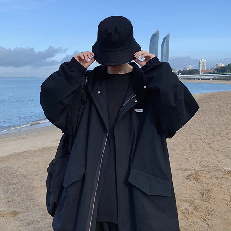 

Loose Casual Men's Jaet Spring Faion Workwear Coat Korean Sle Spring New Arrival Youth ular Cotton Blend Fabric