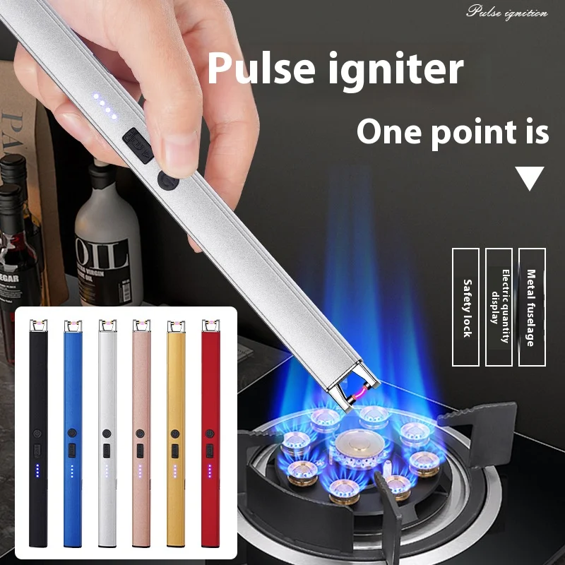 Type-C arc windproof flameless plasma ignition barbecue lighter, kitchen lighter, candle, gas stove igniter