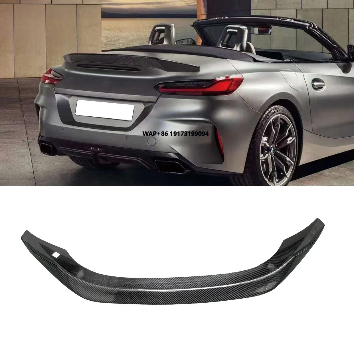 

For Z Series Z4 M40i Convertible 2-Door 2019-2020 G29 Rear Trunk Spoiler Wing Carbon Fiber New Condition Bumper