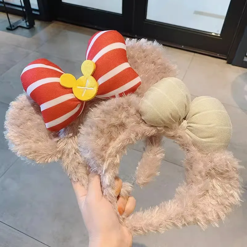 

Maybe Disney Duffy Bear Sherry Mei Hair Hoop Lina Belle Star Delu Mickey Headband Hair Clip Game Park Headwear Christmas Gift