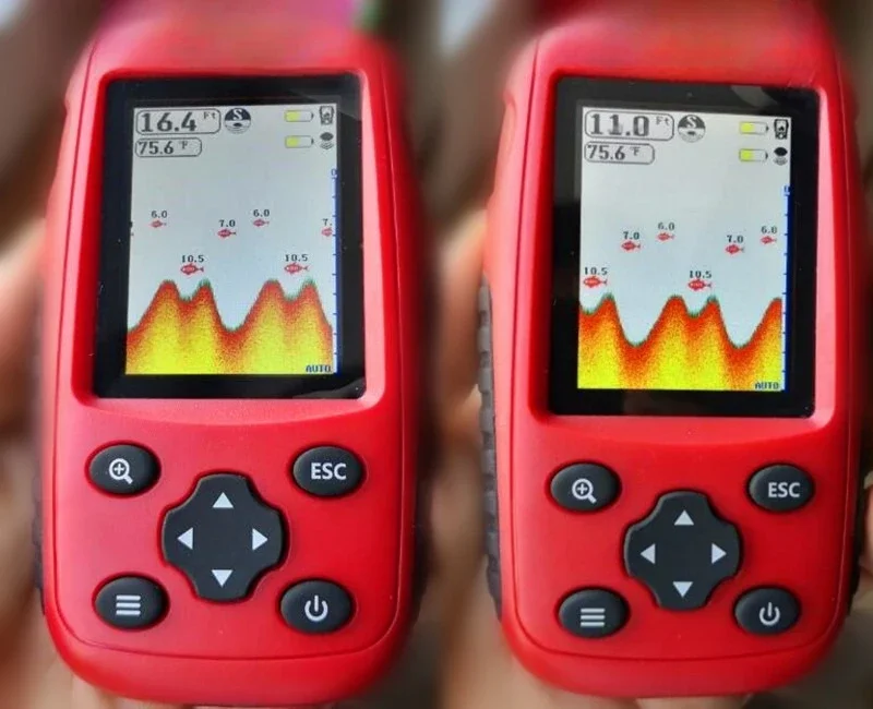 Charging dot matrix fish finder, size fish finder tool