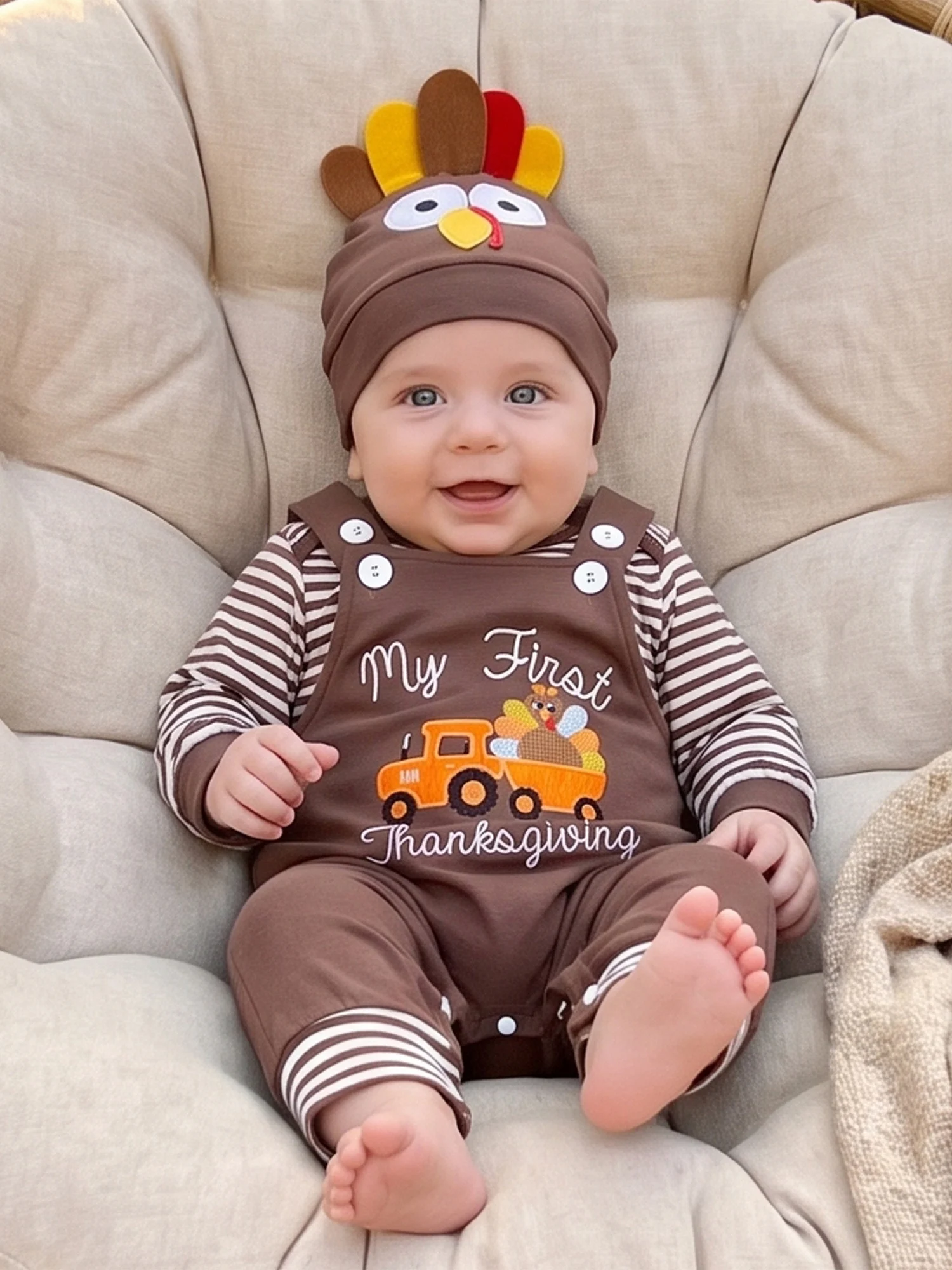Romper Suspender Pants Romper Suspender Long-Sleeve Striped Romper Sleeve Striped Striped-Romper-Suspender