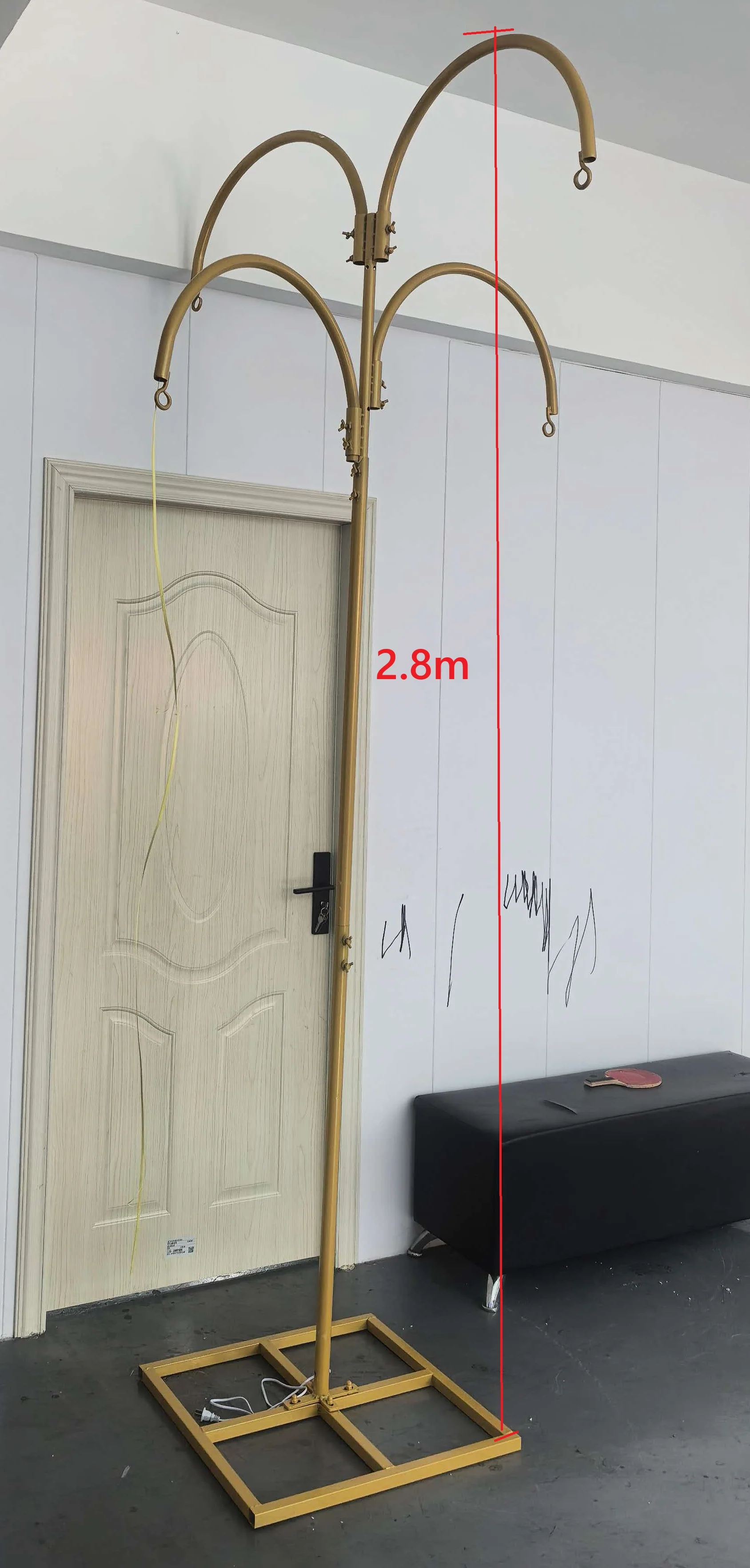 2 Stück 4-Kopf-Design-Vorhangständer, geeignet für Hochzeits- und Eventdekoration – Detail 1