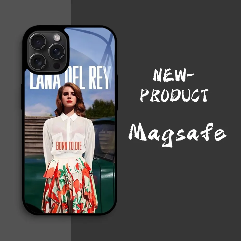 L-Lana Del R-Rey Phone Case For iPhone16 15 14 13 12 11 Pro Xs Max Mini XR X 7 8 Plus luxury Mirror Hard Funda