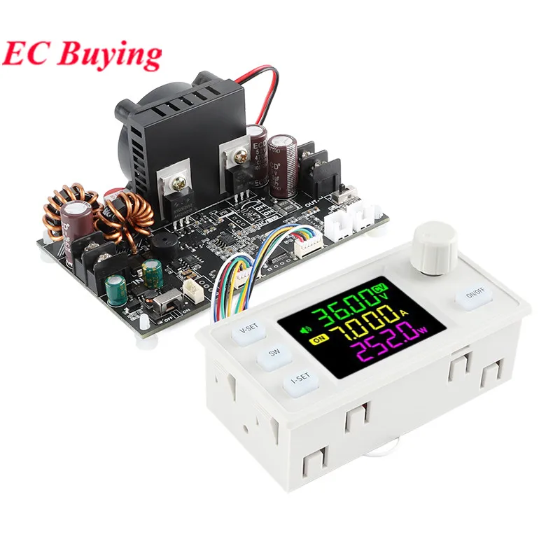 XY3607F CNC DC DC Buck Boost Converter CC CV 6.0-36V 7A 252W Power Module Solar Charging Module Adjustable Voltage Laborator