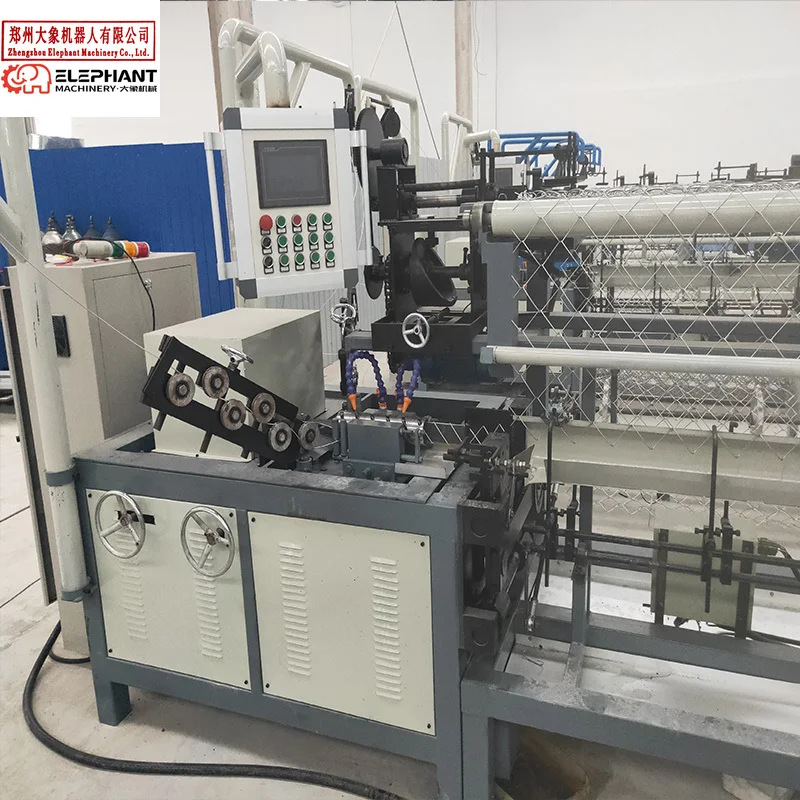 4m Width New Used Chain Link Fence Machine for Sale Speed: About 80-120 square Meter Per Hour