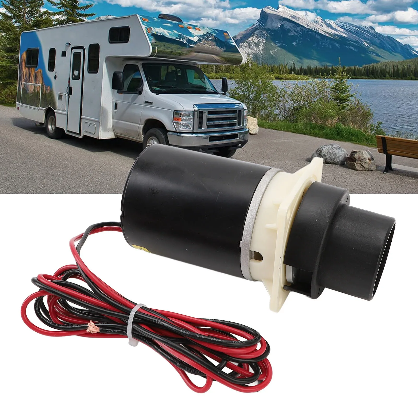 

RV Toilet Motor Pump 37072-0092 Quiet Flush Designer for Toilets RV Electric Toilet Motor Pump Fits Jabsco 37045 37245