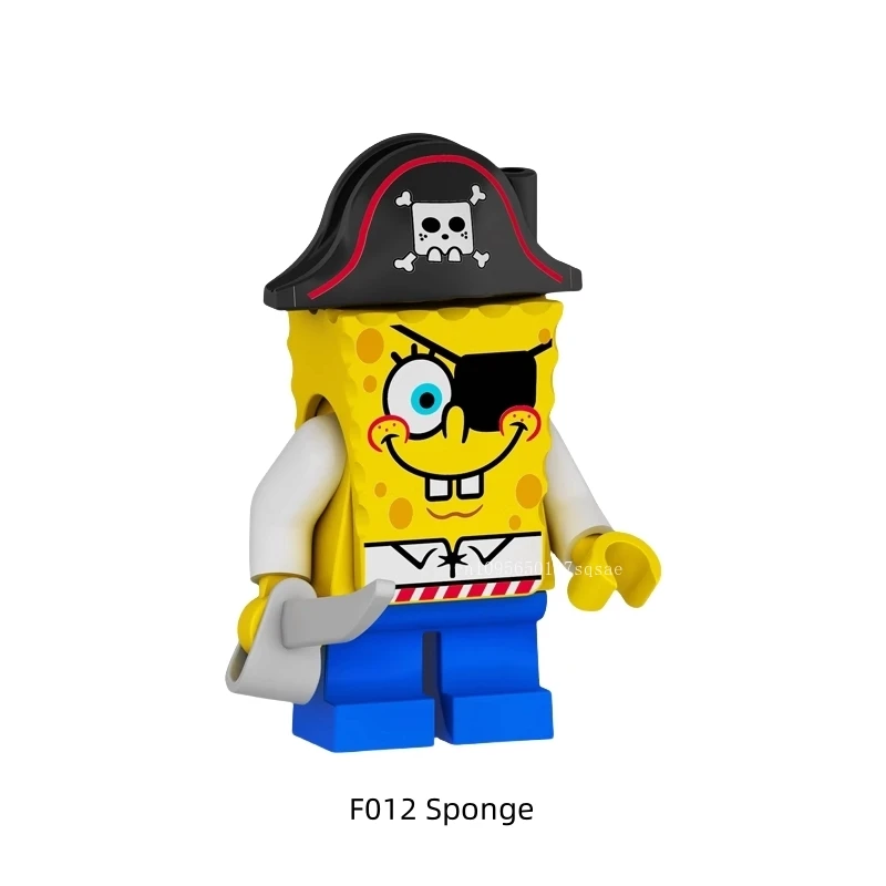 SpongeBob Patrick Star Blocks Cartoon Anime Assembled Model Girls Boys Small Building Blocks Children Cute Educational Gifts view 2