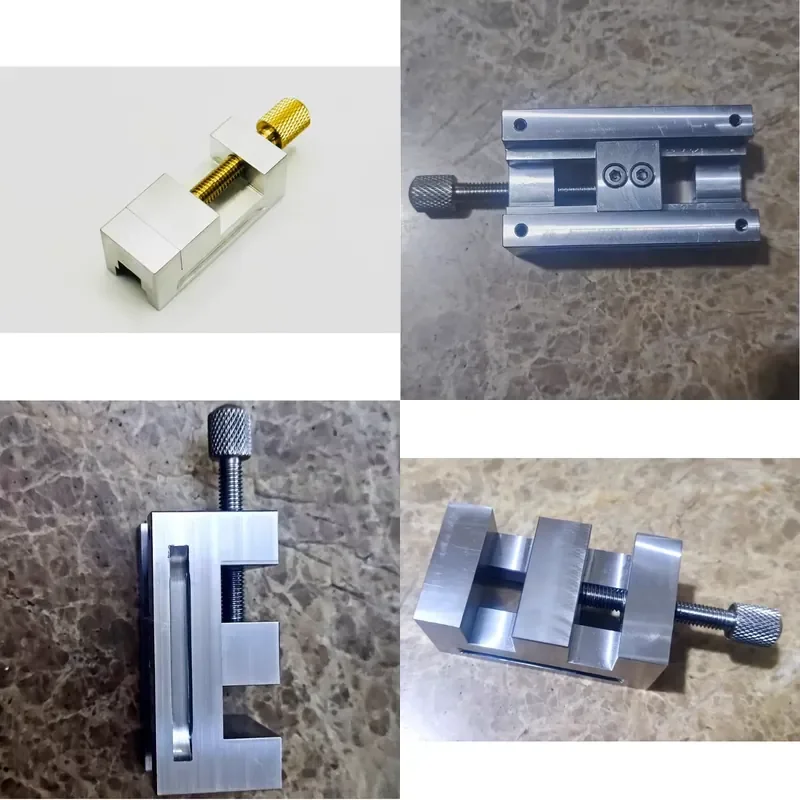 Aluminum Alloy Watch Repair Vise Clamp Holder Tube Fixture Pointer Tightening Tool Manual Collet for Watch Head Maintenance