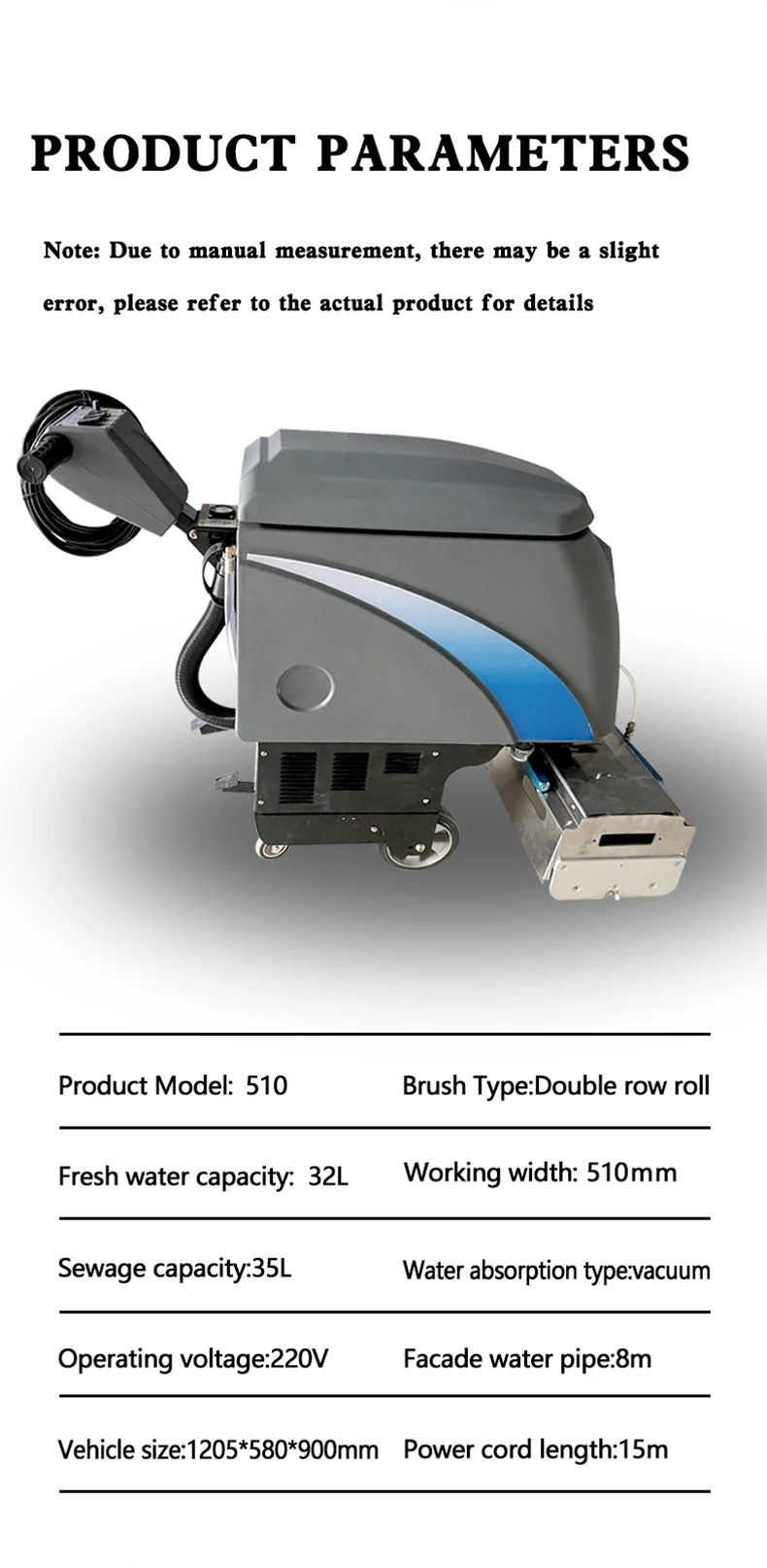 Electric Mini Autonomous Industrial Cleaning Machine Manual Battery Powered Floor Scrubber Escalator Cleaning Machine