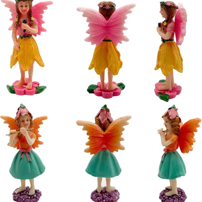 Garden Statues Fairies Set of 10 Pcs Miniature Garden Figurines Fairies Statues Outdoor Decor Garden Art Outdoor