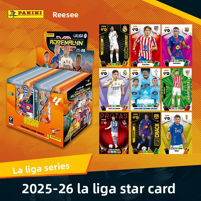 cartoes-de-colecao-oficiais-licenciados-panini-2026-laliga-adrenalyn-xl-lamine-yamal-kylian-mbappe-presente-para-fas