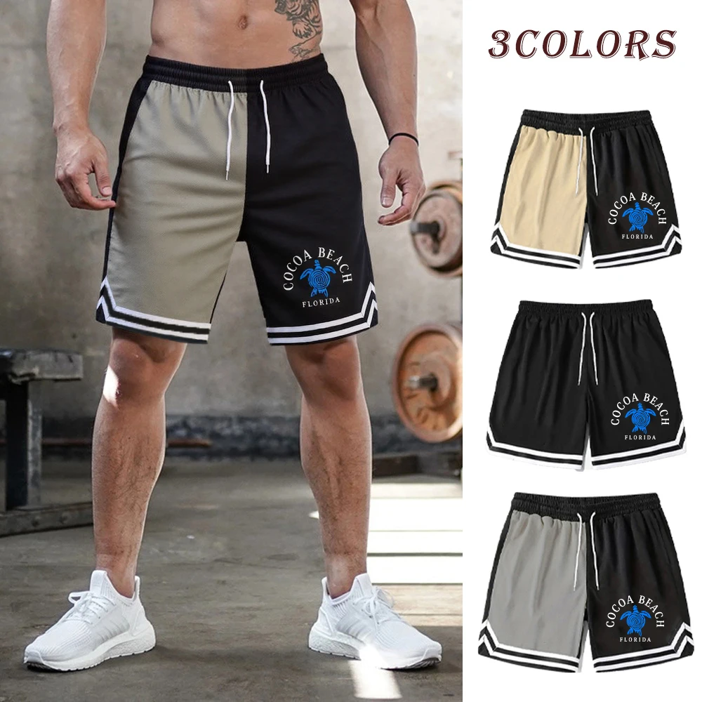 

Men's Basketball Shorts Turtle Print Casual Shorts Quick Dry Shorts Men's Summer Fitness Running Exercise