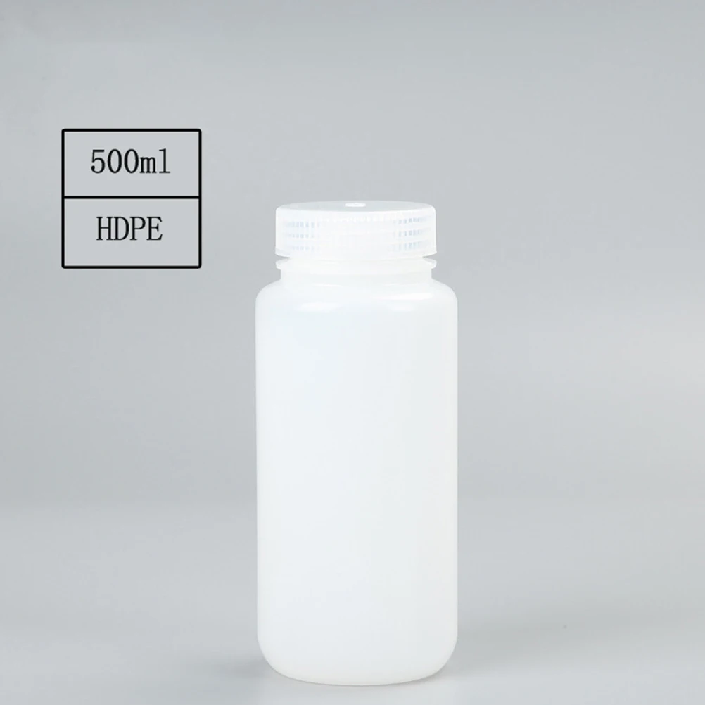 

2 pcs Wide Mouth Reagent Glass Mixing Water Holder Perfume Container Plastic Empty Bottle Disinfection Liquid Safe Multi