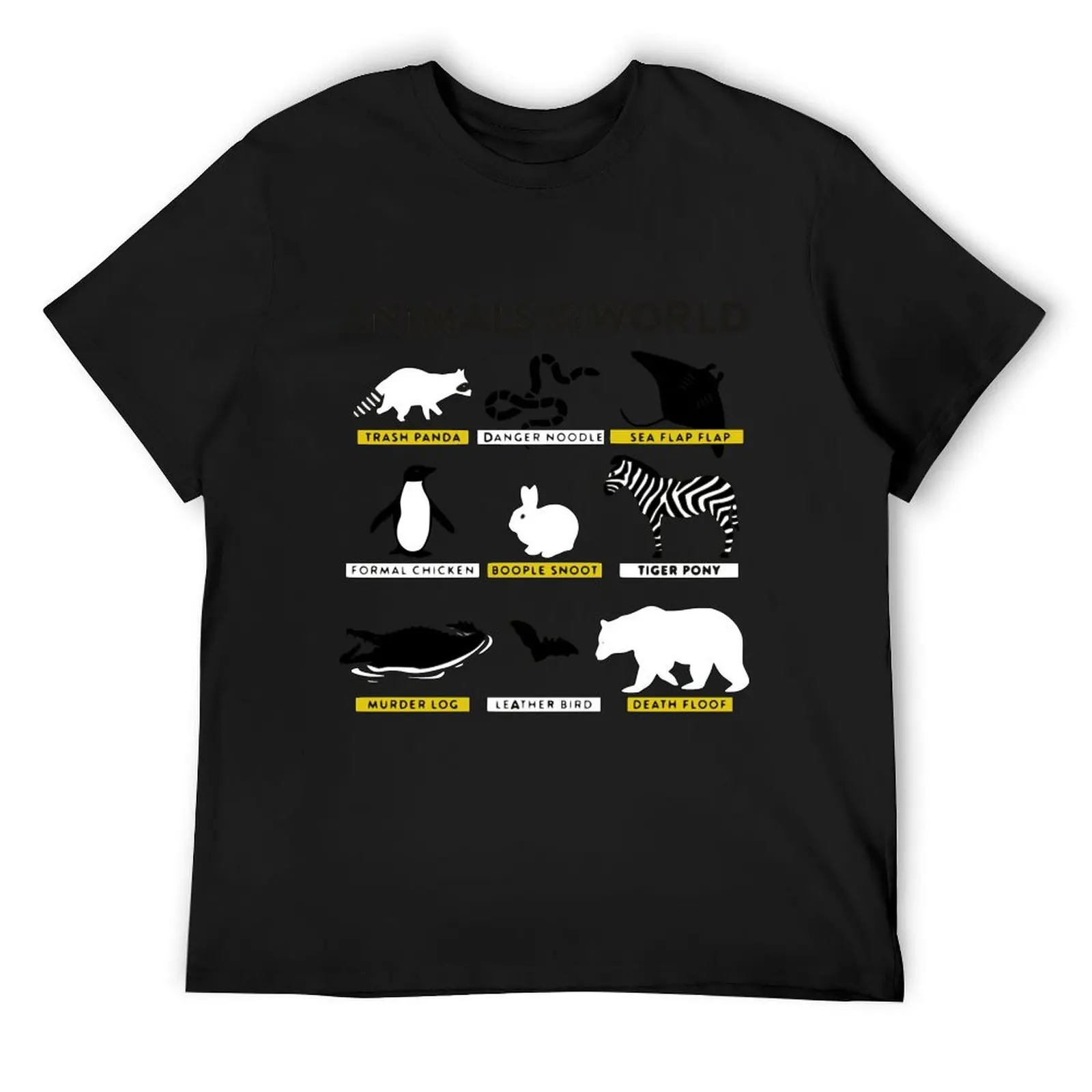 

Animals of the World - And how they are called correctly T-Shirt graphics anime stuff mens t shirts casual stylish