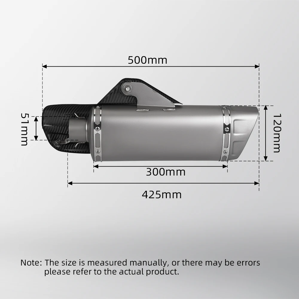 High Quality Motorcycle Exhaust Escape moto Modify Full System Titanium Muffler with Carbon Cover Front Mid Pipe For 450SR 450sS