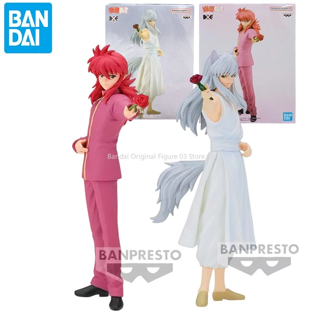

Original Bandai Q Posket YuYu Hakusho Kurama Anime Action Figures Collection Ornaments Figure Toys Birthday Gift