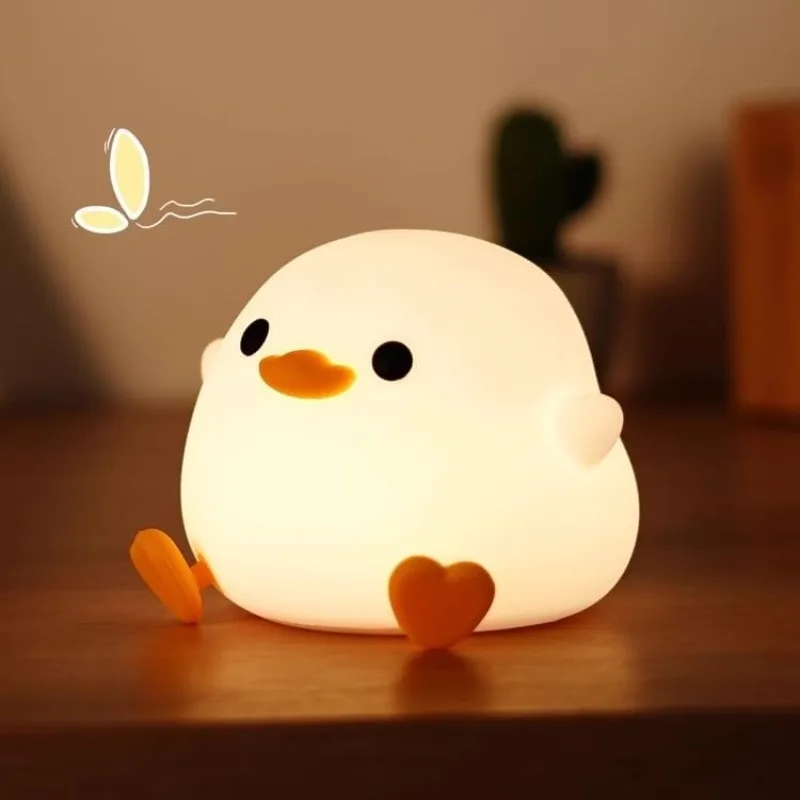 Duoduo Duck Night Light Cute Duck Light Touch Control Rechargeable Night Light Suitable for Bedroom and Living Room Use