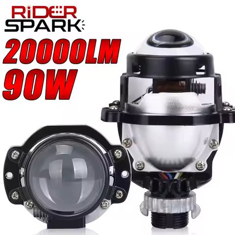 2.0 Inch Bi LED Projector Lenses H7 H4 9005 9006 Car Headlights Bulb Retrofit Kit Auto Lights LED Lamps 5500K 1.8in Super Mini