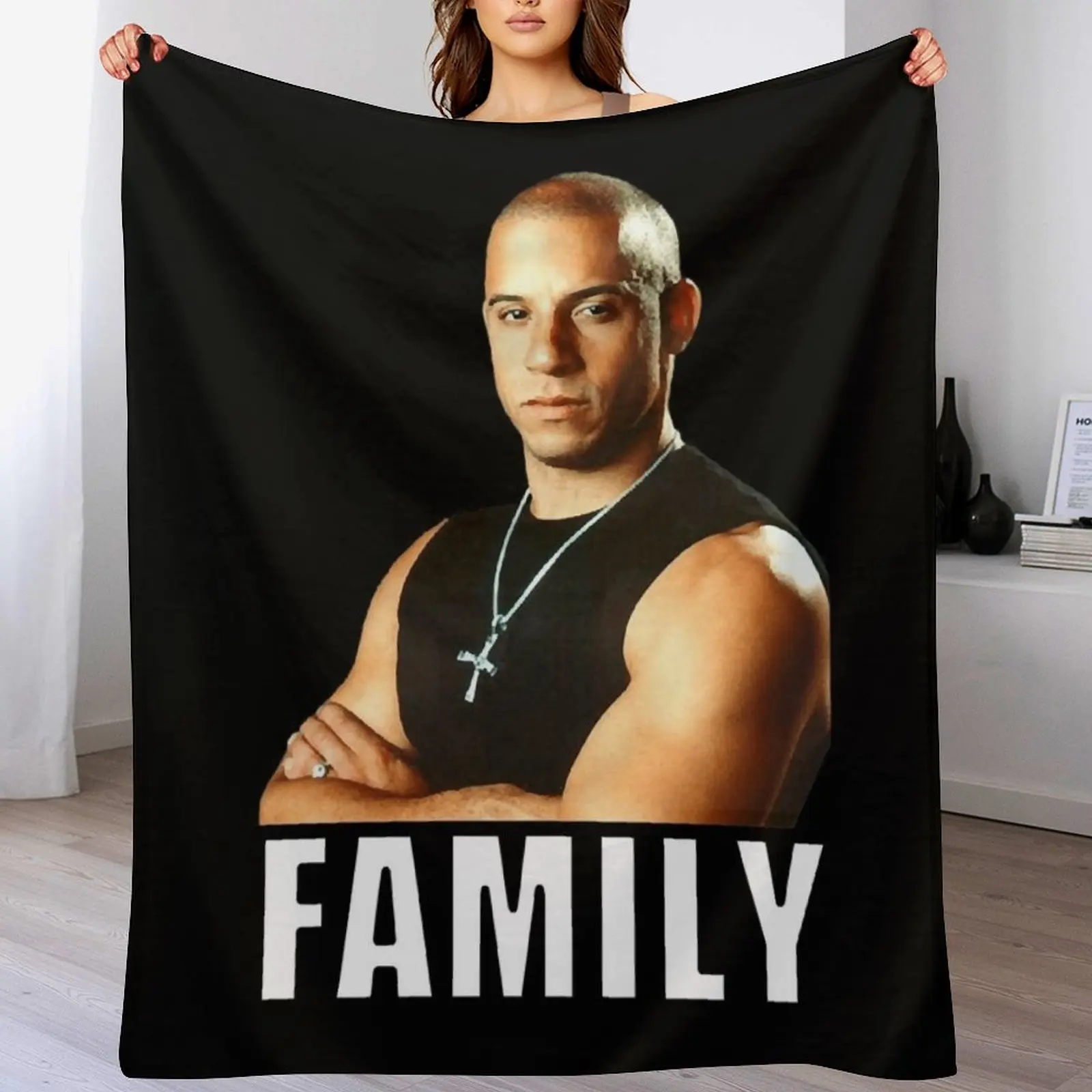 

Dom Toretto Funny Man Throw Blanket Hairy For Baby Soft Blankets
