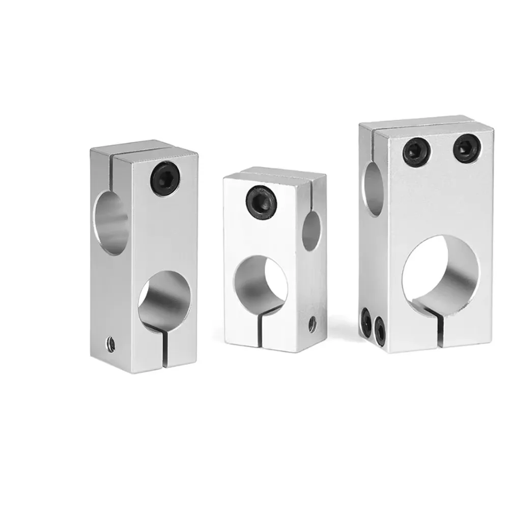 1Pcs Aluminum Alloy Cross Connecting Bracket Same Dia Optical Axis Fixing Clamp Vertical Shaft Fastening Holder 4x4mm~50x50mm