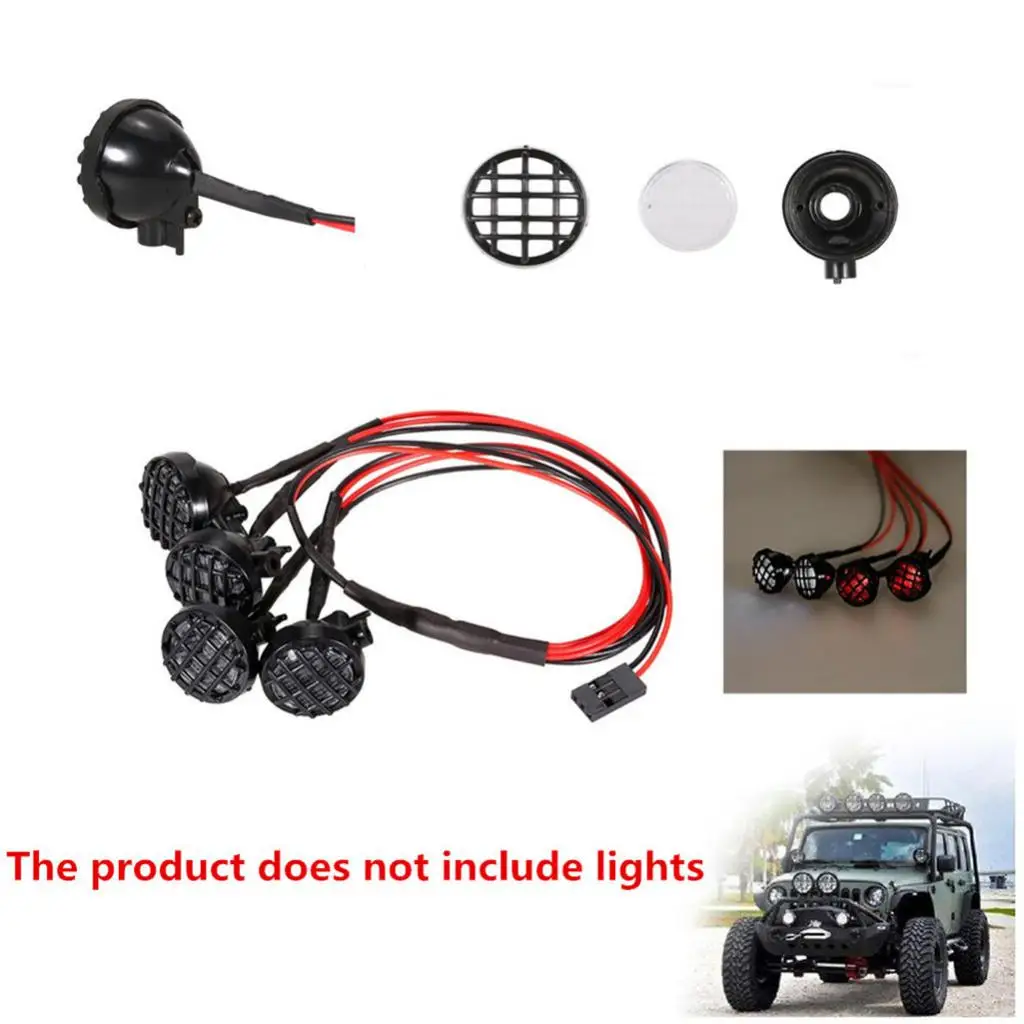 Round Lampshade Durable Plastic Light Cover for 1 10 RC Buggy Truck Vehicle Model Accs RC Crawler