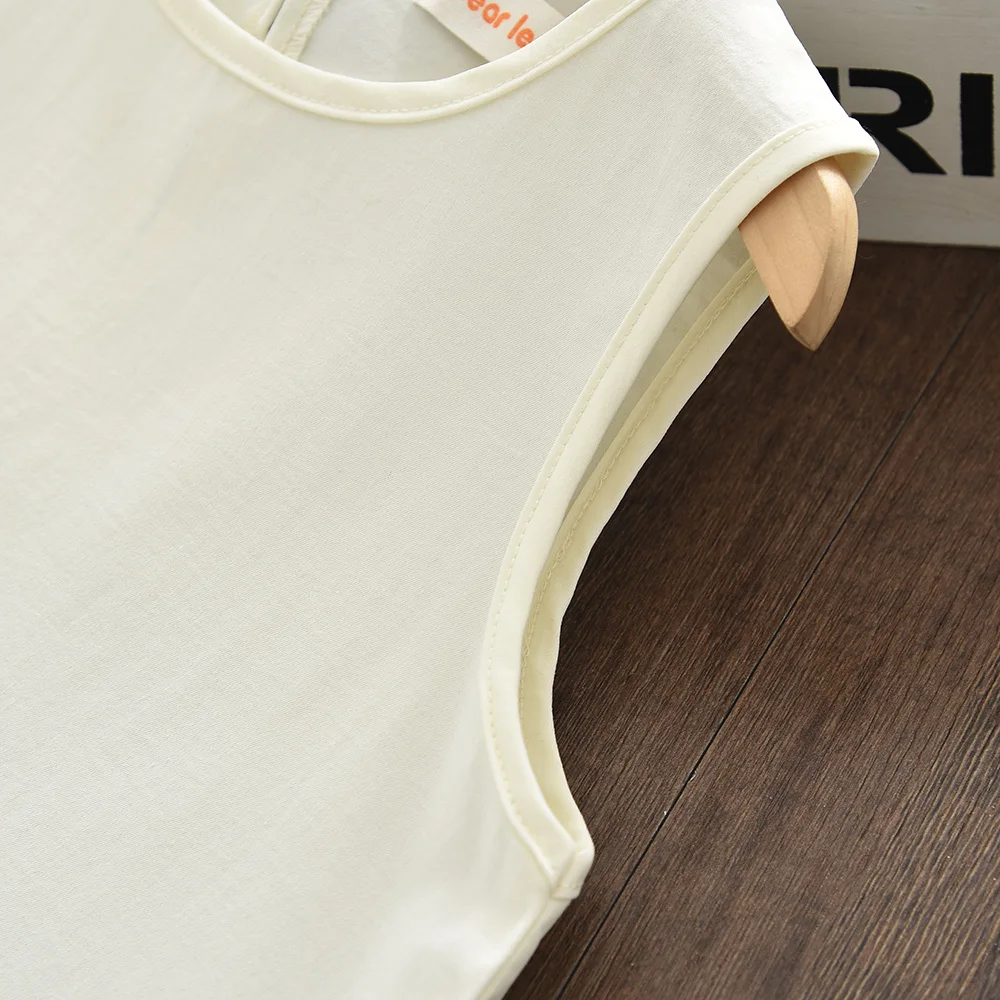 الصيف 3-7 سنوات الفتيات موضة ملابس للحفلات الحلو بلون أكمام س الرقبة فستان مكشكش 1 قطعة الاطفال ملابس بسيطة غير رسمية #3