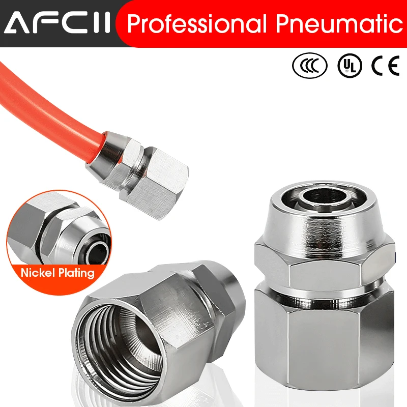 KPF Female Pneumatic Fitting BSP 1/8 1/4 3/8 1/2  4mm 6mm 8mm Quick PCF Connector Hose Fittings Tube Connectors