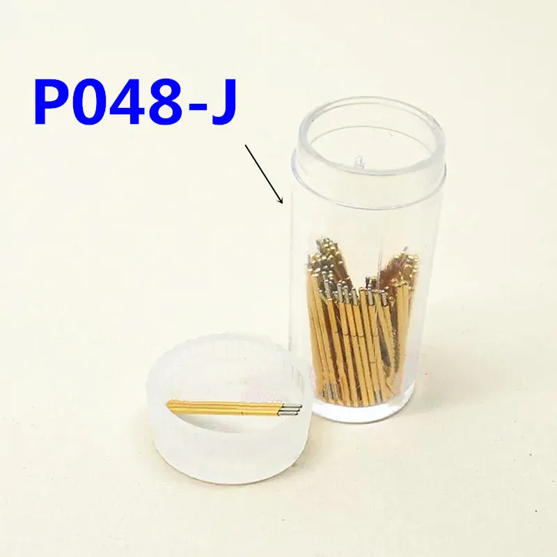 

100PCS/Pack P048-J Small Round Head Spring Test Probe Outer Diameter 0.48mm Length 12mm PCB Pogo Pin