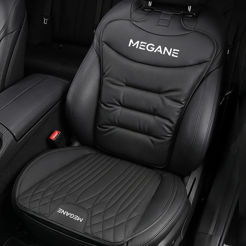 Embroidered 3D Thickened Car Seat Cushion For Renault Megane Front & Rear Seat Cover All‑Season Car Seat Backrest Protective Pad