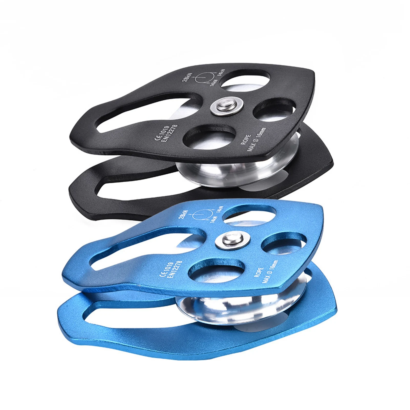 Climbing Pulley Outdoors Climbing 32KN Pulley Single Sheave with Swing Plate Pulley Rope Pulley Swing Plate Pulley