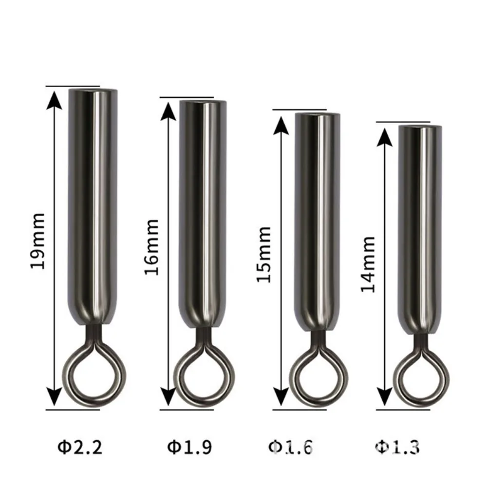 Straight Type Fishing Line Fixed Tube Freely Rotating 360 Degree Copper Float Rest Connect Connect Not Easily Corroded