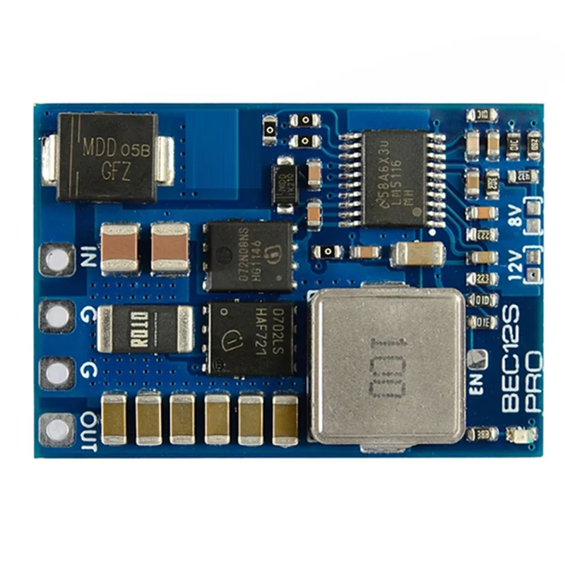 Для модуля MATEK BEC12S-PRO от 9 до 5 В/8 В/12 В-5 А, защита от перегрузки по току, самовосстановление для радиоуправляемого самолета FPV
