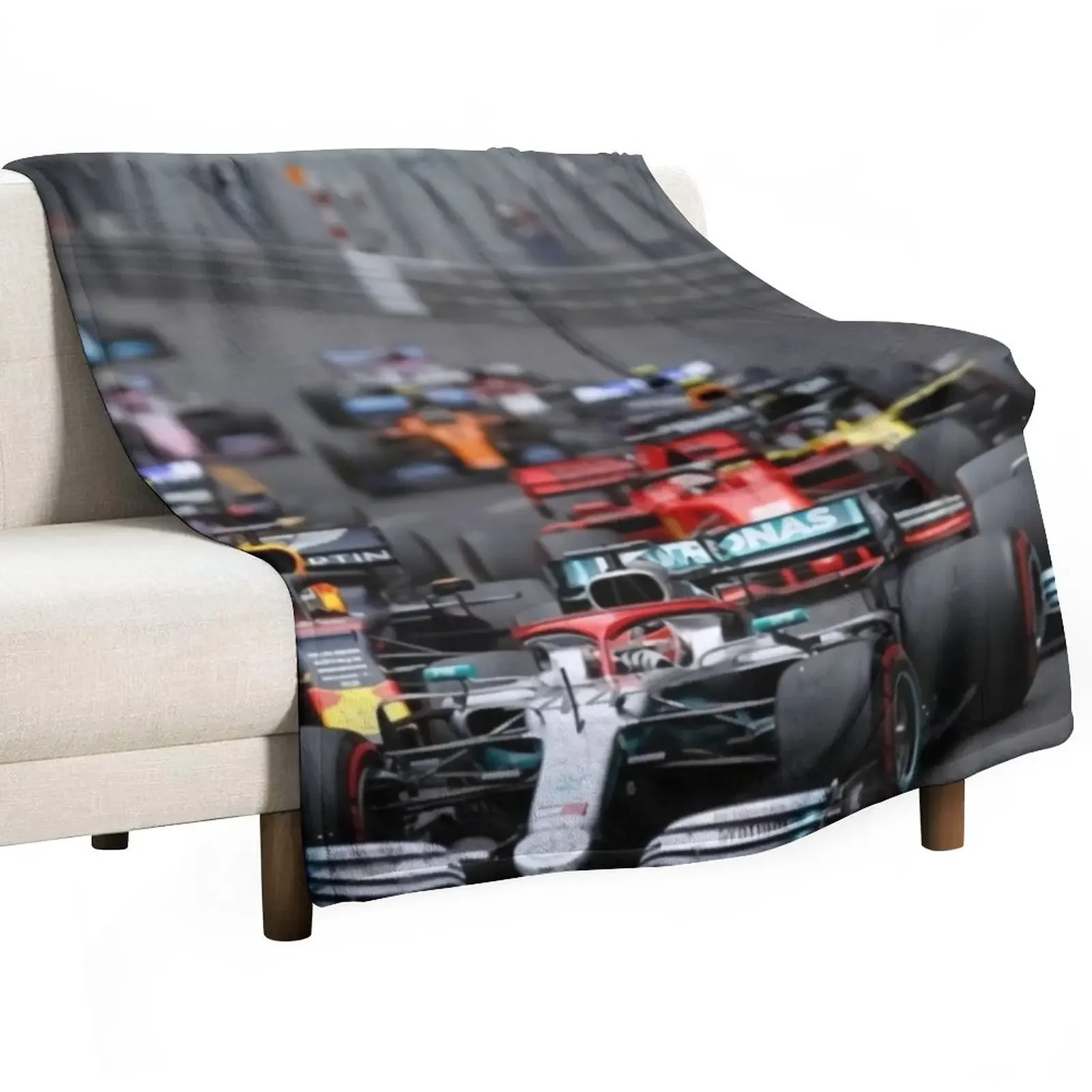 

F1 Race Start Throw Blanket manga Summer Beddings Blankets