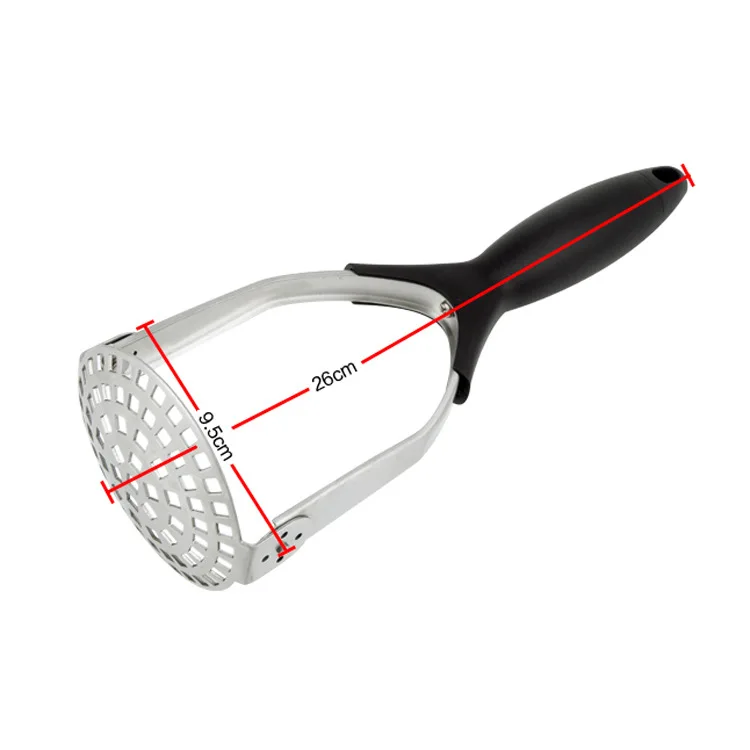 Manual Potato Masher Stainless Steel, Potato Press Tool for Smooth Mashed Potatoes, Vegetable Puree, Baby Food, Kitchen Utensil