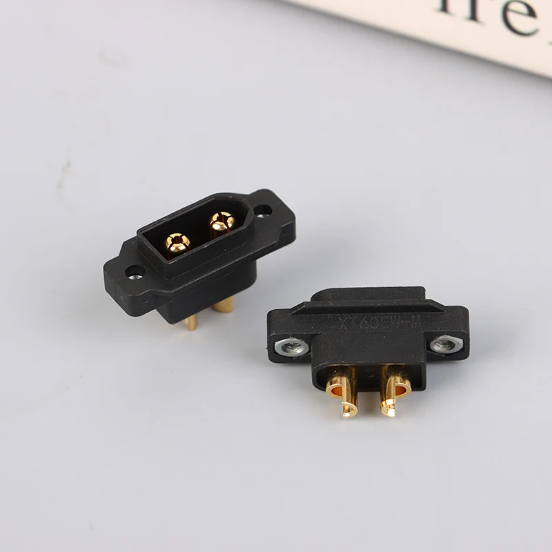 1/5Pcs XT60EW-M Black Mountable XT60E Male Plug Connector For 3.5MM Lithium Battery Plug RC Drone Aircraft Racing Accessories