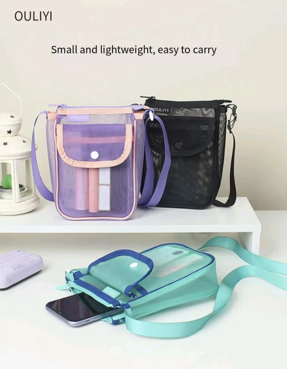 oliyi-transparent-mesh-mini-crossbody-phone-bag-women-lightweight-portable-outdoor-single-shoulder-pouch