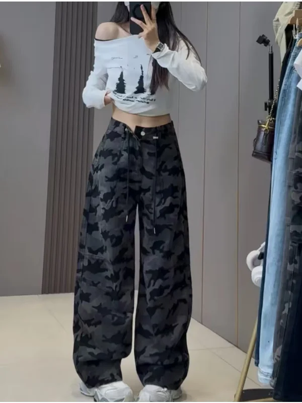 high-waist-loose-wide-leg-knife-pants-cotton-washed-dance-exercise-fitness-women's-long-trousers-autumn-new-style-square-dance