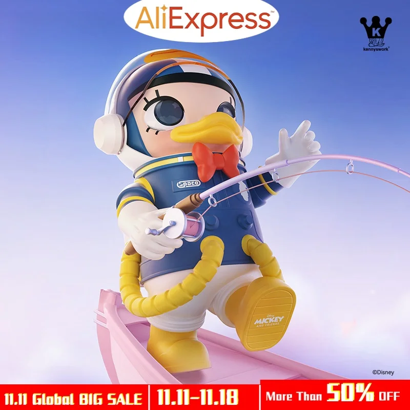 ​​400% Genuine Space Molly Donald Duck Daisy Fashion Toy Big Baby Action Figure Collectible Model Toys Girls Gift